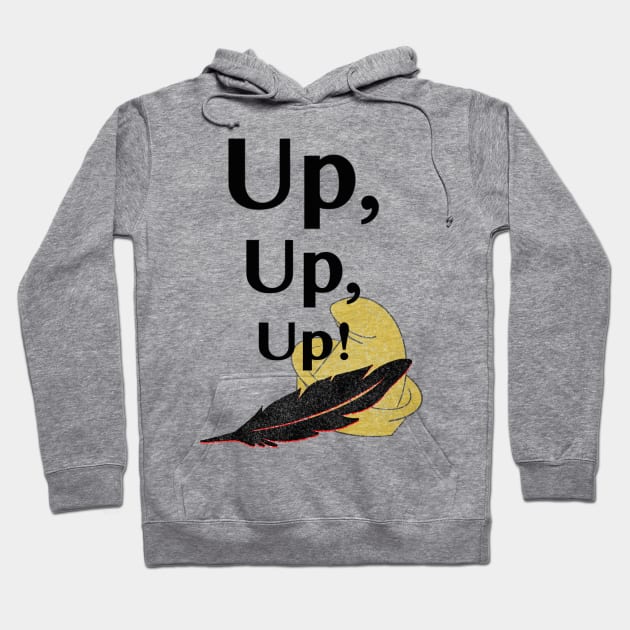 Up, Up, Up! (Feather & Hat) Hoodie by MagicalMouseDesign